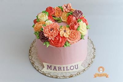 Buttercream flower cake - Cake by The Sweetery - by Diana