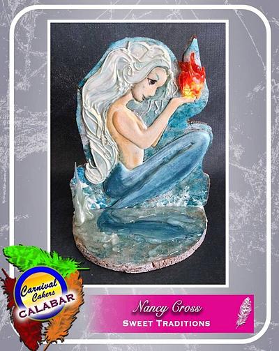 Carnival Cakers 2019 Fire and Ice Mermaid  - Cake by Sweet Traditions