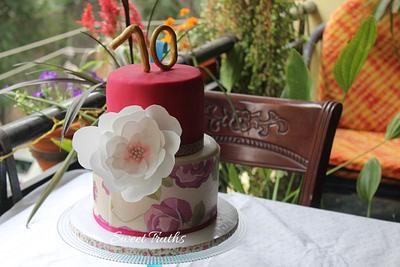 Floral Delight - Cake by Debjani Mishra