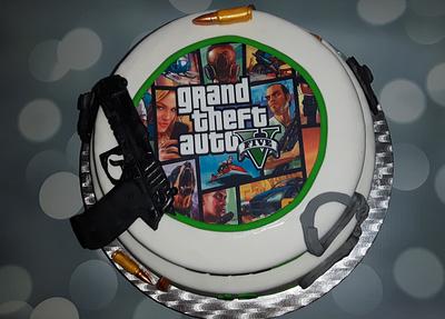 GTA 5 cake. - Cake by Pluympjescake