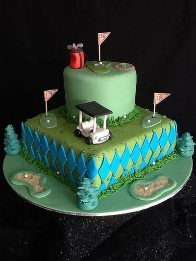 Golf Themed Cake - Cake by CupCake Garage
