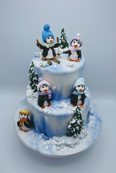 Pinguïns 🐧 - Cake by Olina Wolfs