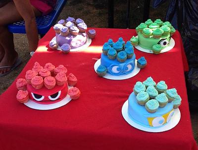 The Inside Out Characters - Cake by Stephanie