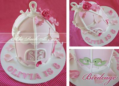 Pink Birdcage Cake - Cake by alaroch