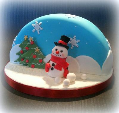 Snow globe - Cake by BARBARA CORBETT