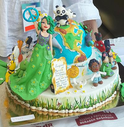WORLD & PEACE CAKE - Cake by Cangül Dağlaraşar