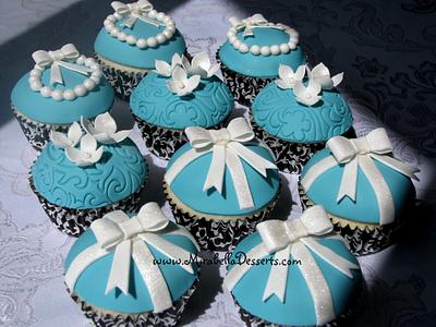 Tiffany box inspired cupcakes - Cake by Mira - Mirabella Desserts