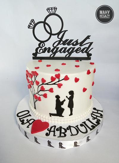 Engagement cake - Cake by Mahy hegazy