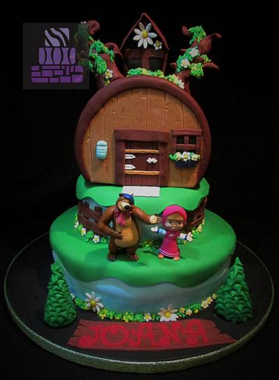 Masha and the Bear Cake - Cake by Cristina Arévalo- The Art Cake Experience