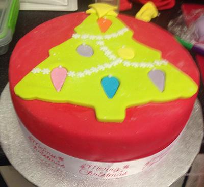 Christmas cake for school - Cake by Kirstie's cakes