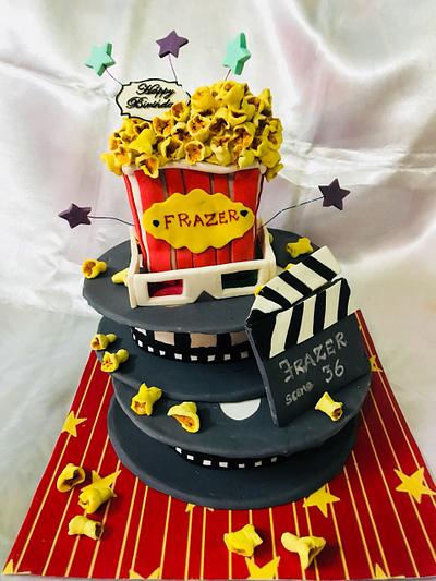 A Movie Theatre Theme Cake - Cake by Sabrina Corera
