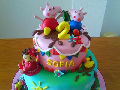 PEPPA PIG AND GEORGE FONDANT - Cake by Camelia
