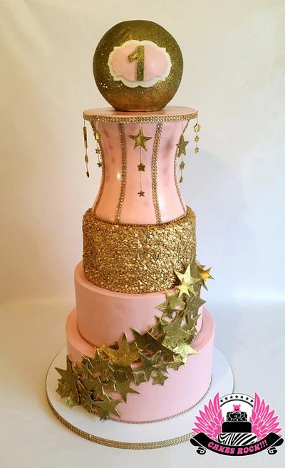 Twinkle Twinkle Little Star First Birthday - Cake by Cakes ROCK!!!  