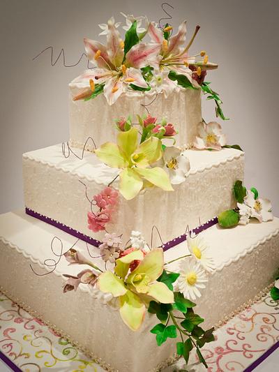 wedding flowers cake - Cake by Flavia De Angelis