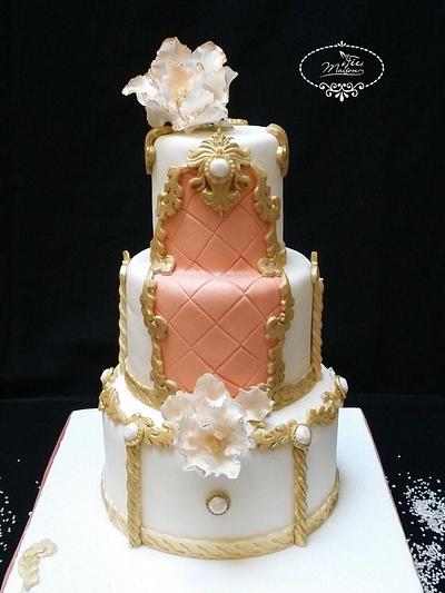 Elegant wedding cake - Cake by Fées Maison (AHMADI)