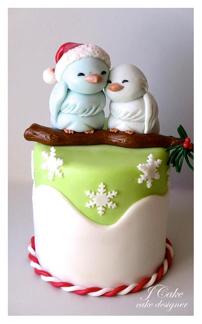 two tender sparrows - Cake by JCake cake designer