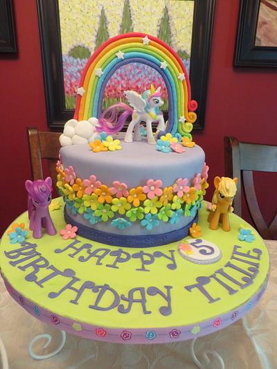 My Little Pony 5th Birthday!   - Cake by Ellie1985