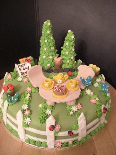 Tea party in the garden - Cake by RizCakes