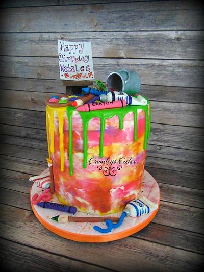 Art drip cake  - Cake by Michelle