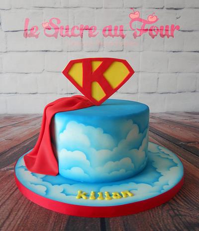 Superman cake - Cake by Sandra Major
