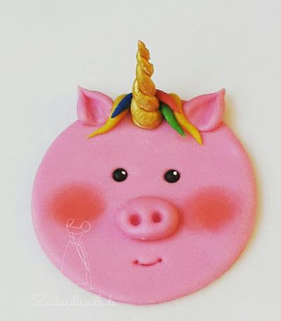 Schweini-Horn (Pig horn) - Cake by Zuckerdirndl