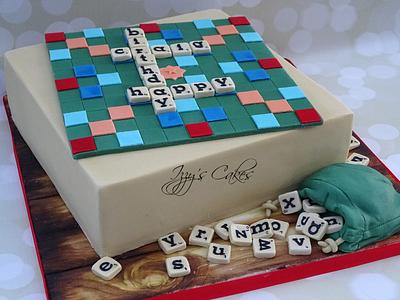 Edible Scrabble! - Cake by The Rosehip Bakery