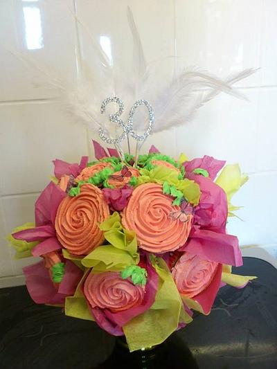 Cupcake Bouquets . - Cake by Deborah Wagstaff