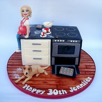 'Bun in the oven' birthday cake - Cake by Karen Geraghty