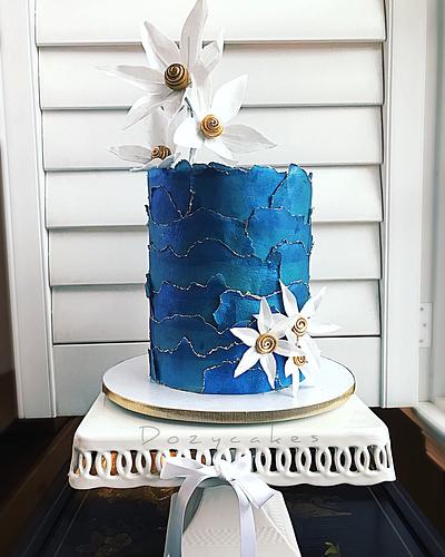 Wafer Paper in Blue - Cake by Dozycakes
