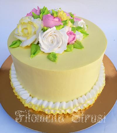 Whipped cream Cake  - Cake by Filomena