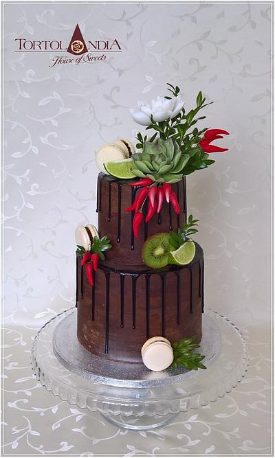 Chocolate birthday cake - Cake by Tortolandia