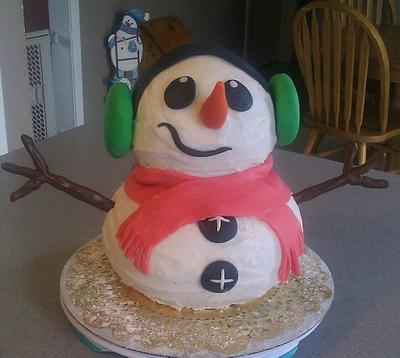 Snowman - Cake by Carrie