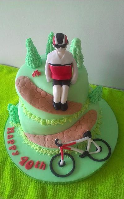 mountain bike cake - Cake by Amy