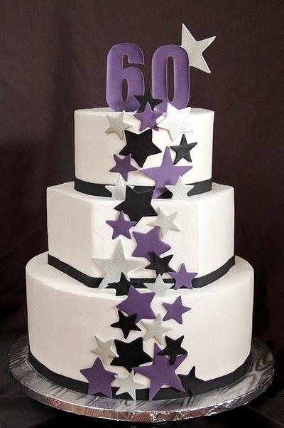 60th  - Cake by SweetdesignsbyJesica