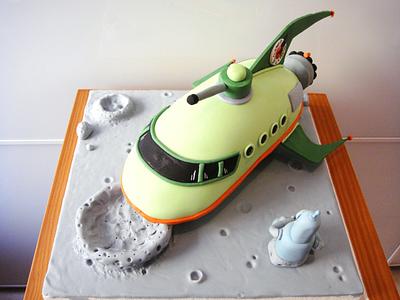 Futurama Planet Express ship cake - Cake by Israel
