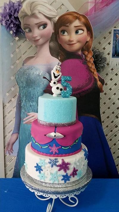 Frozen Birthday cake!!!!! - Cake by DeliciasGloria