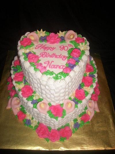 90th Birthday Cake - Cake by caymancake