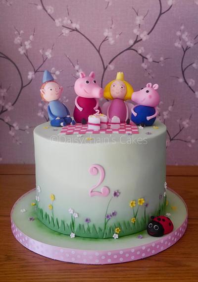 Peppa pig with Ben and Holly - Cake by Daisychain's Cakes