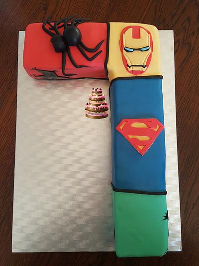 Super heroes - Cake by Pluympjescake