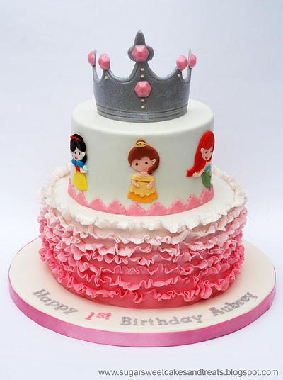Princess Ruffle Cake - Cake by Angela, SugarSweetCakes&Treats