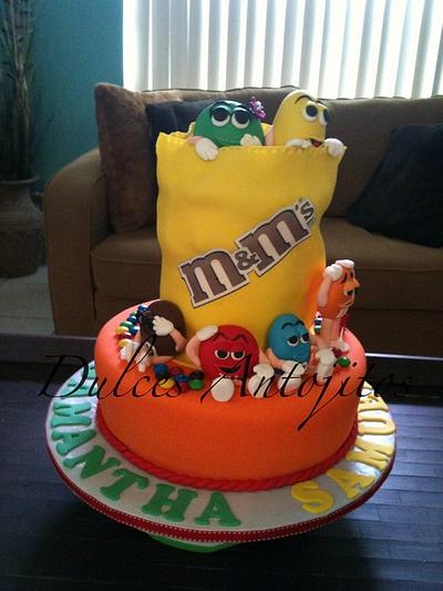 M&M birthday cake! - Cake by Mayra