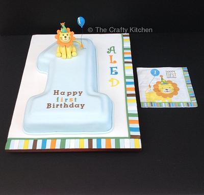 First Birthday Cake  - Cake by The Crafty Kitchen - Sarah Garland