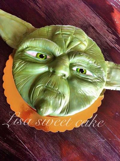 Yoda 2D starwars - Cake by Elisabethf