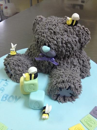 Little grey bear - Cake by Delicious Designs Darwin