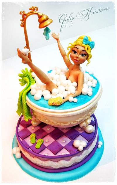 GIRL IN THE BATHTUB :-) - Cake by Galya's Art 