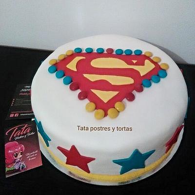 Torta Supermán - Cake by Tata Postres y Tortas