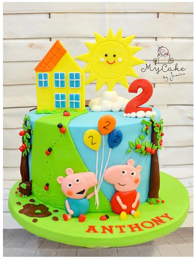 Peppa Pig family :D - Cake by Hopechan