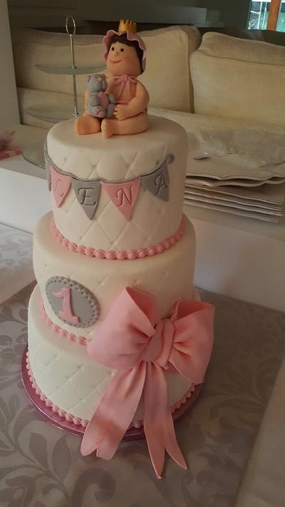 Baby birthday cake - Cake by crismagiccakes 