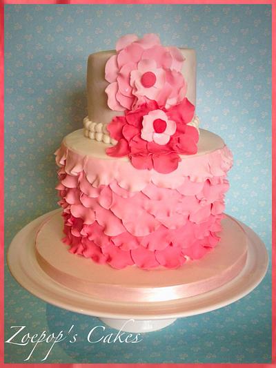 Pink Ombré  - Cake by Zoepop