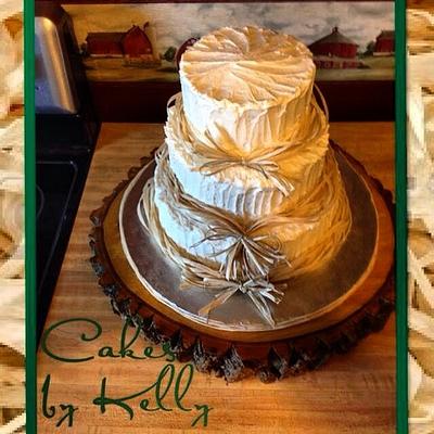 Rustic Romance Wedding Cake - Cake by Kelly Neff,  Cakes by Kelly 
